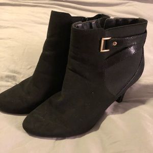 Short Heeled Suede Booties
